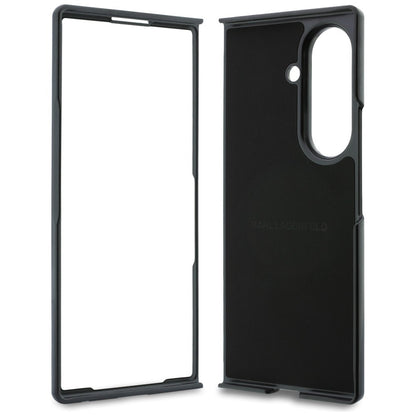 Husa pentru Samsung Galaxy Z Fold8 Ultra F976, Karl Lagerfeld, Karl & Choupette Head Pin, Neagra