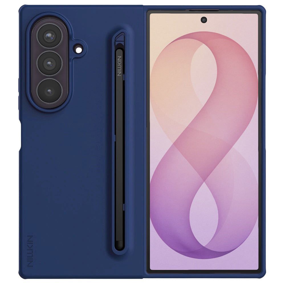Husa pentru Samsung Galaxy Z Fold8 Ultra F976, Nillkin, Flex Pure with S-Pen Holder, Albastra