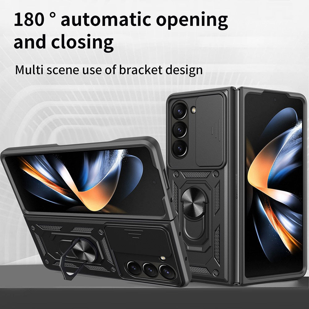 Husa pentru Samsung Galaxy Z Fold8 Ultra F976 / Z Fold7 F966, Techsuit, CamShield, Neagra