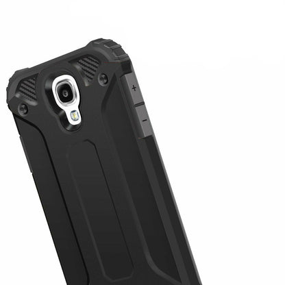 Husa pentru Samsung I9500 Galaxy S4, Techsuit, Hybrid Armor, Neagra