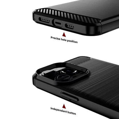 Husa pentru Sony Xperia 1 VIII, Techsuit, Carbon, Neagra