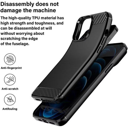 Husa pentru Sony Xperia 1 VIII, Techsuit, Carbon, Neagra