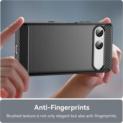 Husa pentru Sony Xperia 10 VIII, Techsuit, Carbon, Neagra