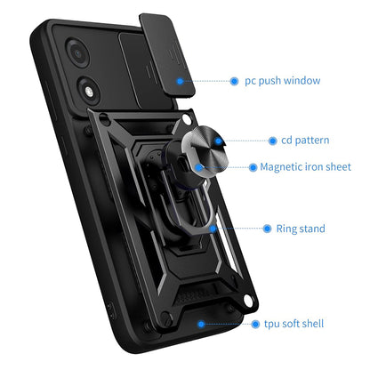 Husa pentru Tecno Pova 5 Pro, Techsuit, CamShield, Neagra