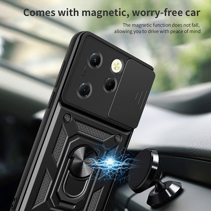 Husa pentru Tecno Spark 20 Pro / Infinix Hot 40 / Hot 40 Pro, Techsuit, CamShield, Neagra