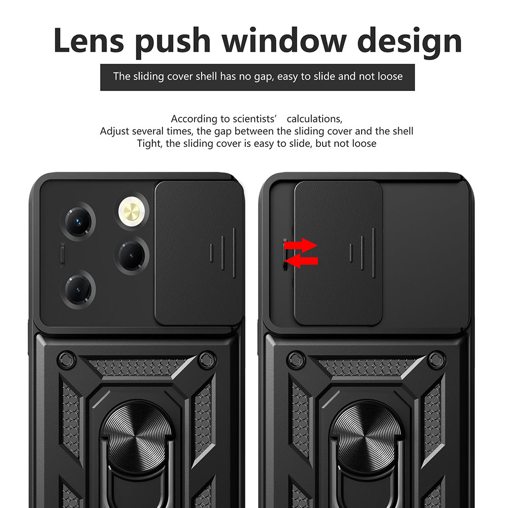 Husa pentru Tecno Spark 20 Pro / Infinix Hot 40 / Hot 40 Pro, Techsuit, CamShield, Roz