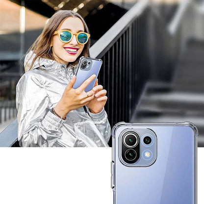 Husa pentru Xiaomi 11 Lite 5G NE / Mi 11 Lite 5G / 11 Lite, Techsuit, Shockproof Clear, Transparenta