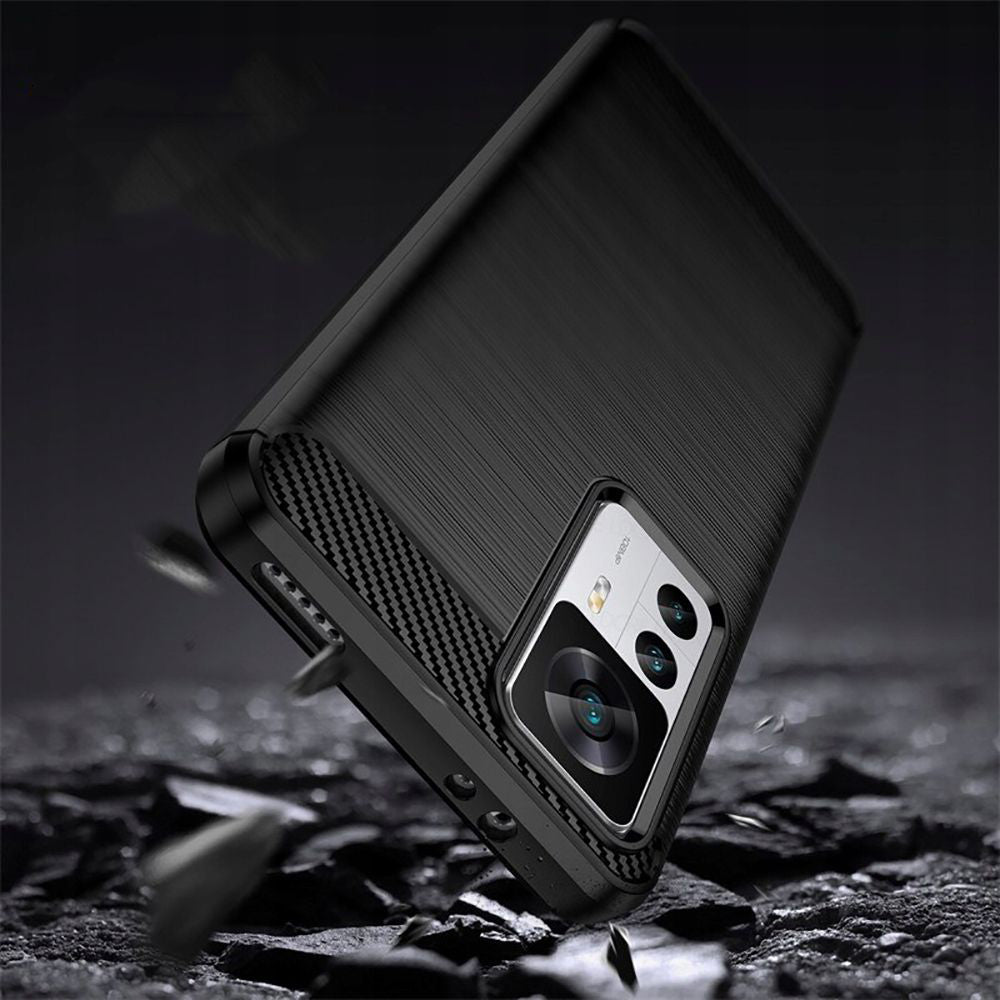 Husa pentru Xiaomi 12T / 12T Pro, Techsuit, Carbon, Neagra