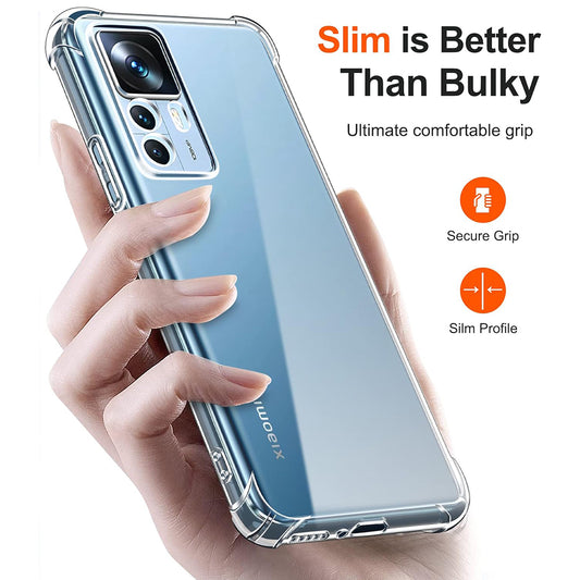 Husa pentru Xiaomi 12T / 12T Pro, Techsuit, Shockproof Clear, Transparenta