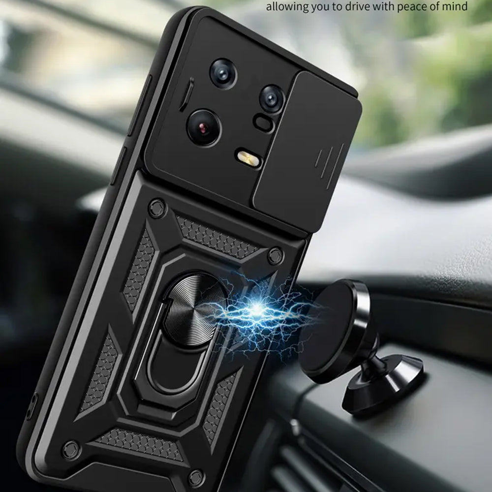 Husa pentru Xiaomi 13 Pro, Techsuit, CamShield, Neagra