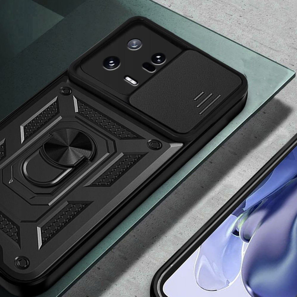 Husa pentru Xiaomi 13, Techsuit, CamShield, Neagra