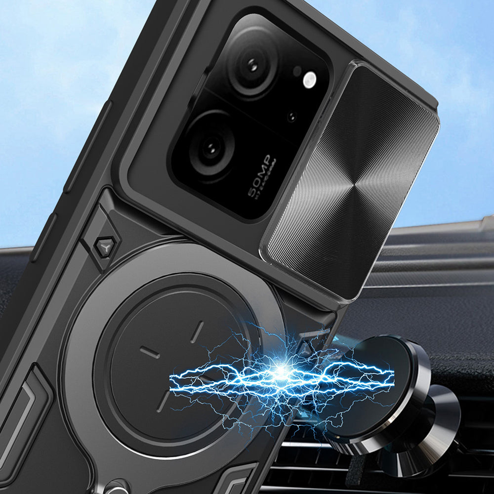 Husa pentru Xiaomi 13T Pro / 13T, Techsuit, CamGuard Pro, Neagra