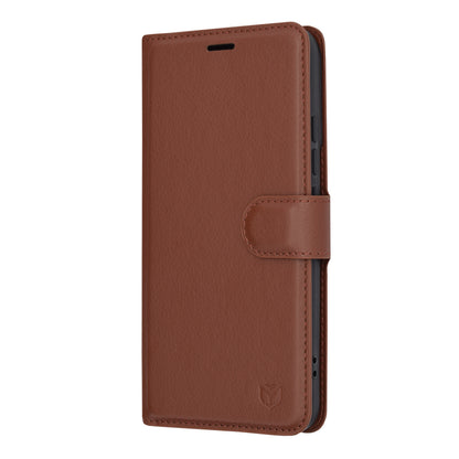 Husa pentru Xiaomi 14, Techsuit, Leather Folio, Maro