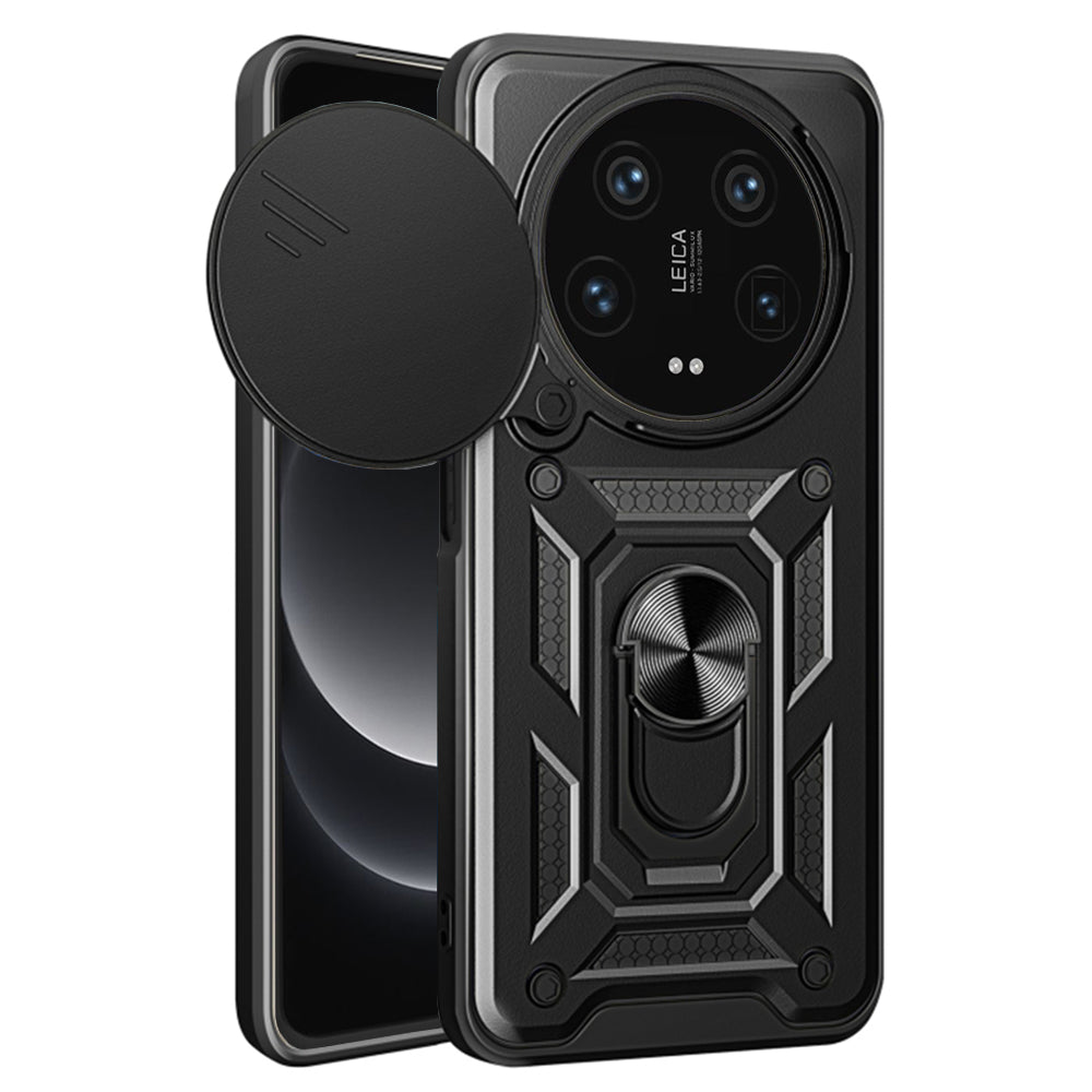 Husa pentru Xiaomi 14 Ultra, Techsuit, CamShield, Neagra