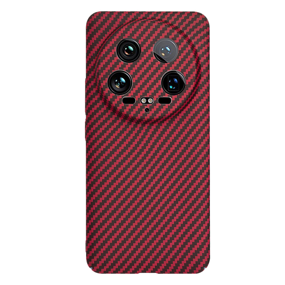 Husa pentru Xiaomi 14 Ultra, Techsuit, Carbonite FiberShell, Rosie