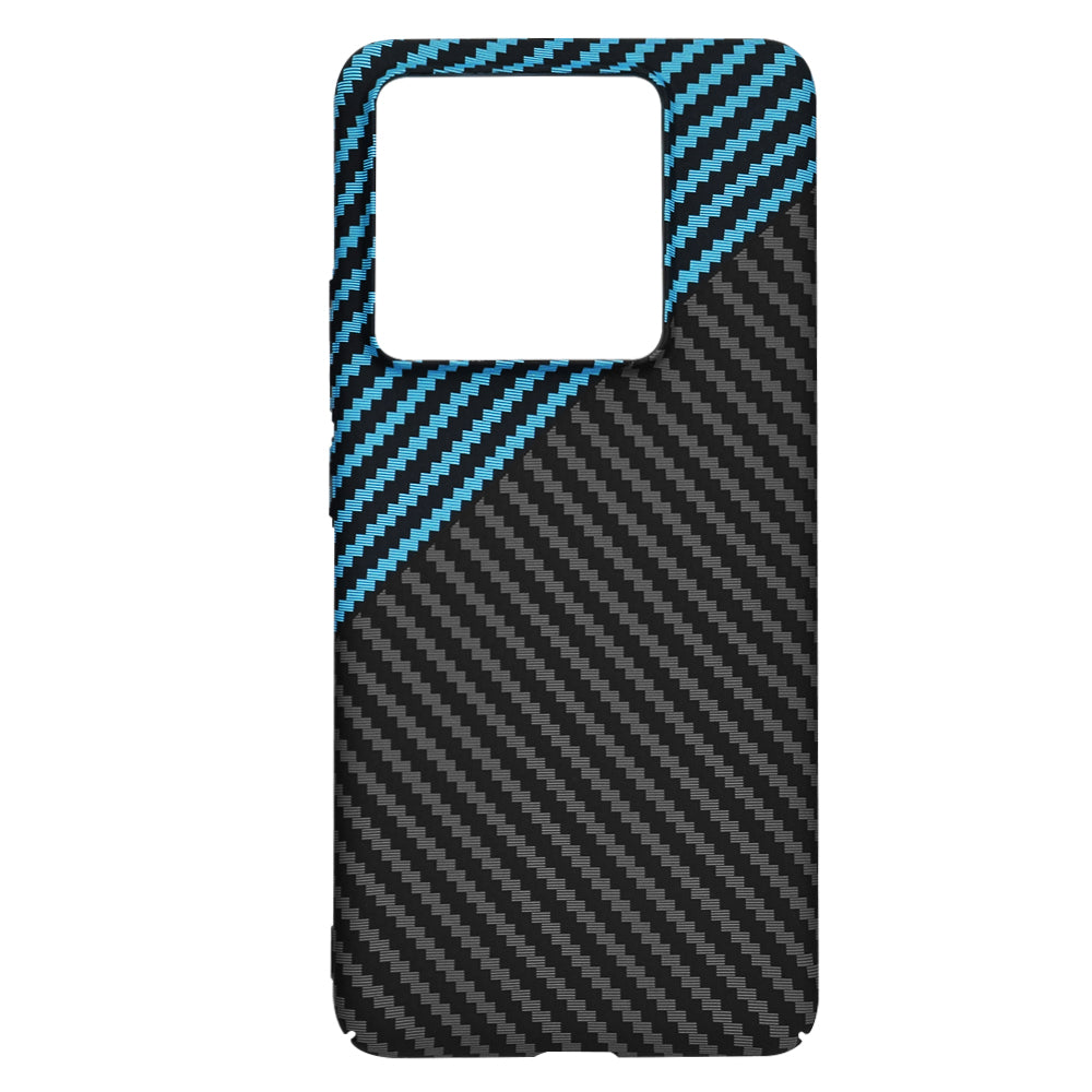 Husa pentru Xiaomi 14T Pro, Techsuit, Carbonite FiberShell, Neagra Bleu