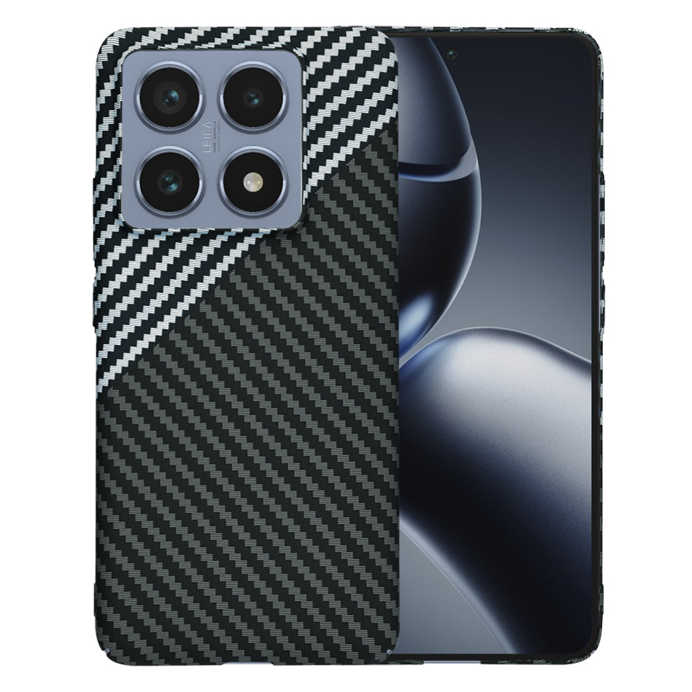 Husa pentru Xiaomi 14T Pro, Techsuit, Carbonite FiberShell, Neagra Gri