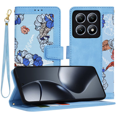 Husa pentru Xiaomi 14T Pro, Techsuit, FlipCraft, Bleu