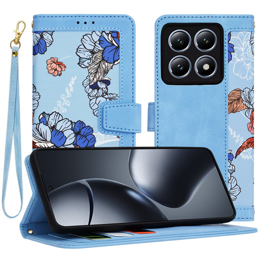 Husa pentru Xiaomi 14T Pro, Techsuit, FlipCraft, Bleu