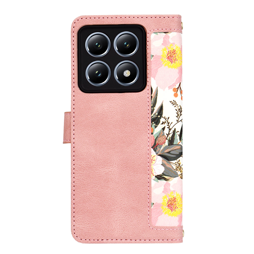 Husa pentru Xiaomi 14T Pro, Techsuit, FlipCraft, Roz