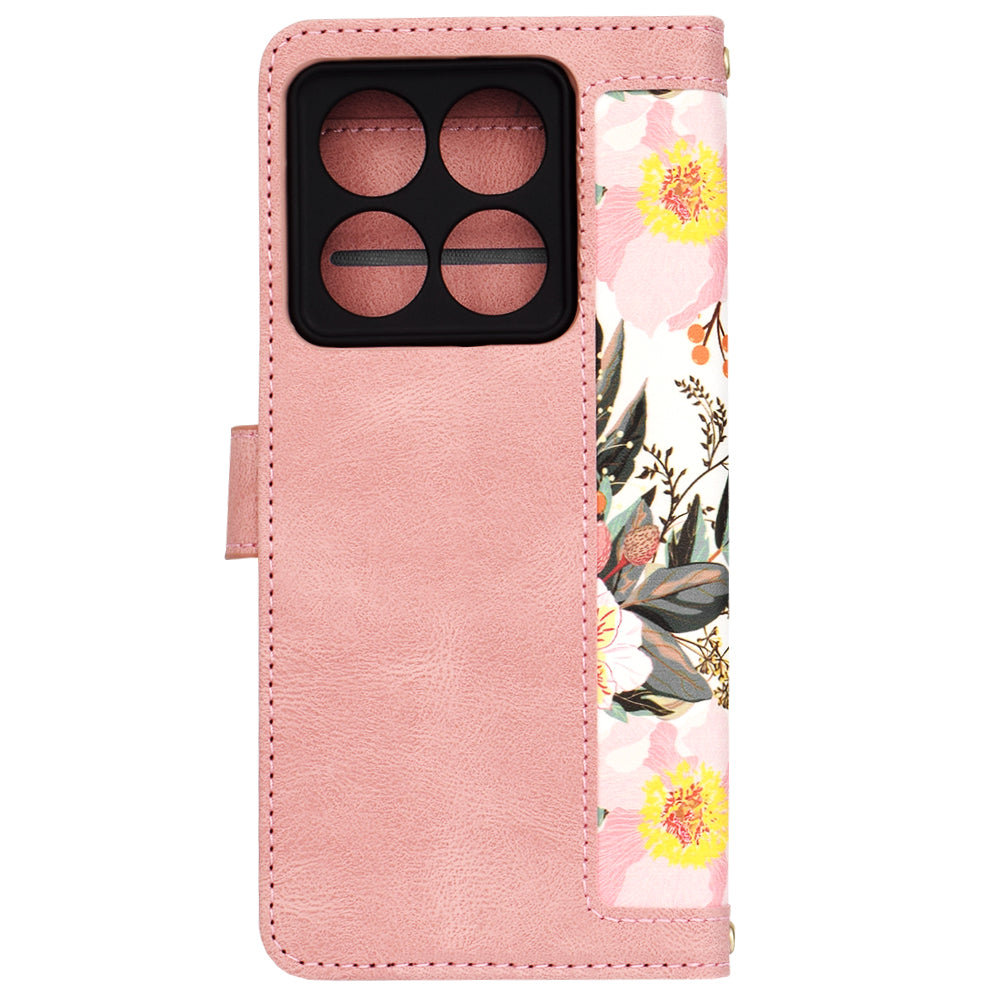 Husa pentru Xiaomi 14T Pro, Techsuit, FlipCraft, Roz