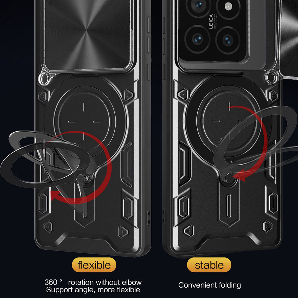 Husa pentru Xiaomi 14T, Techsuit, CamGuard Pro, Neagra