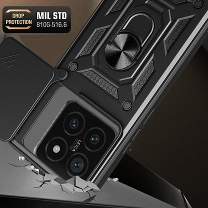 Husa pentru Xiaomi 14T, Techsuit, CamShield, Neagra