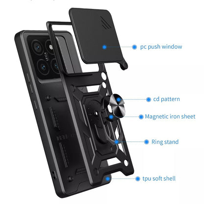 Husa pentru Xiaomi 15 Pro, Techsuit, CamShield, Neagra