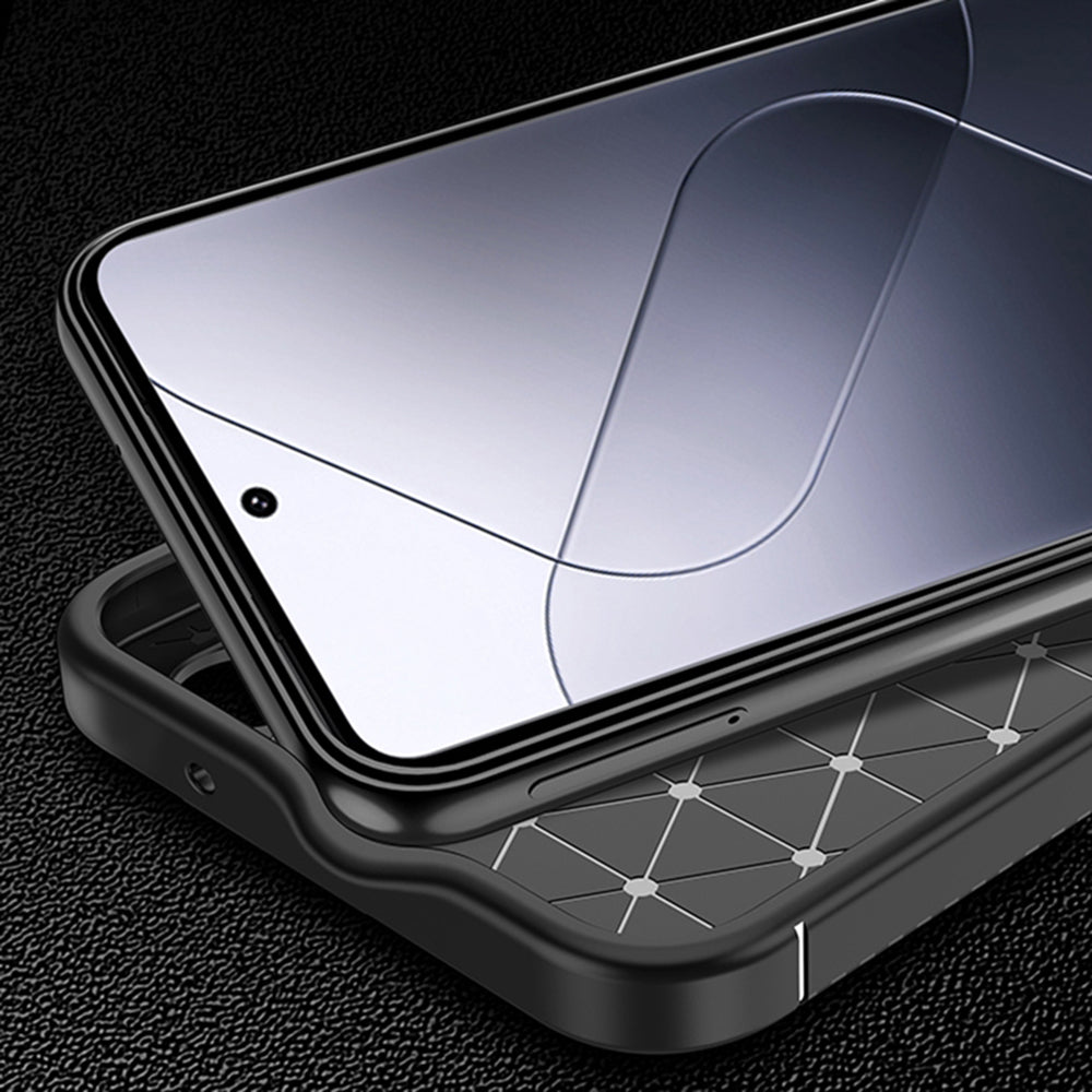 Husa pentru Xiaomi 15 Pro, Techsuit, CarbonFiber, Neagra