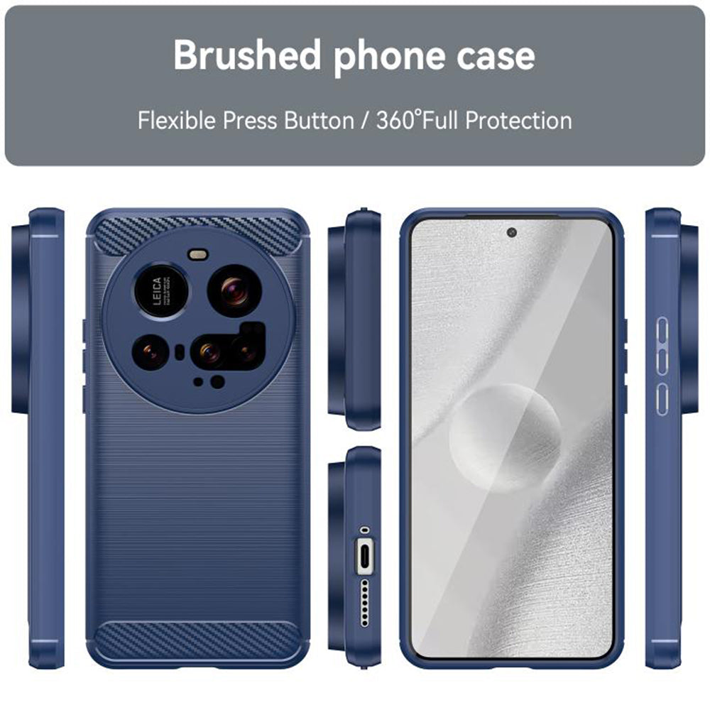 Husa pentru Xiaomi 15 Ultra, Techsuit, Carbon, Albastra