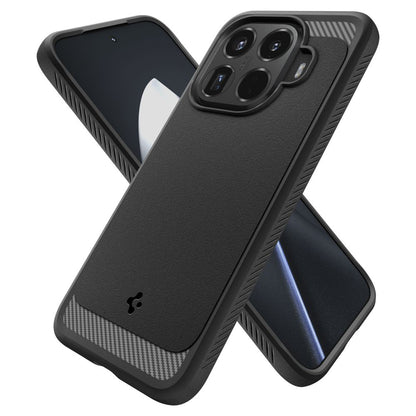 Husa pentru Xiaomi 15T Pro, Spigen, Rugged Armor, Neagra ACS11152
