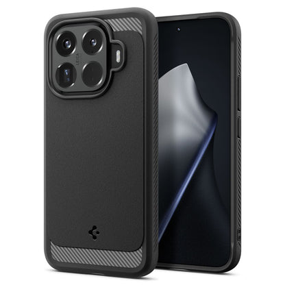 Husa pentru Xiaomi 15T Pro, Spigen, Rugged Armor, Neagra ACS11152