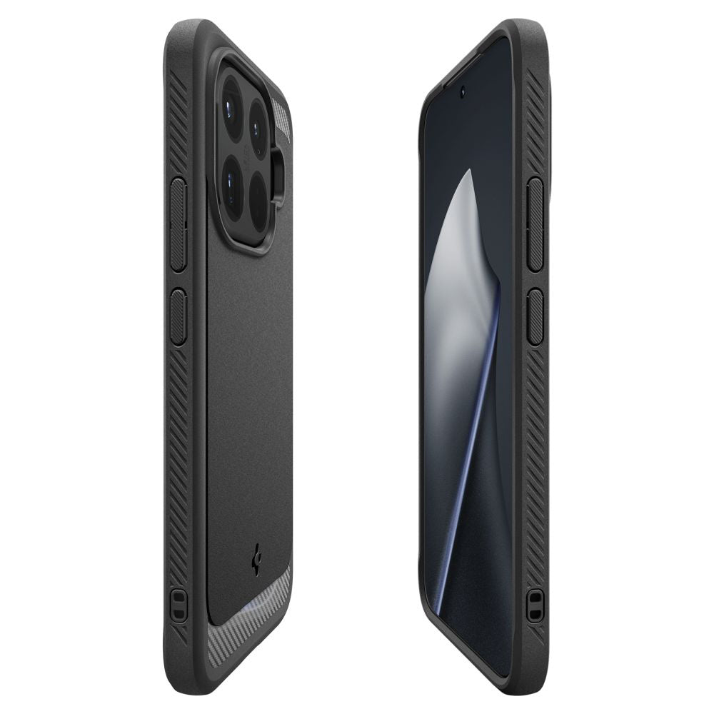 Husa pentru Xiaomi 15T Pro, Spigen, Rugged Armor, Neagra ACS11152
