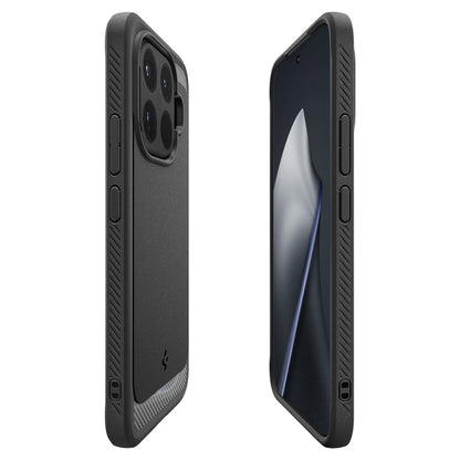 Husa pentru Xiaomi 15T Pro, Spigen, Rugged Armor, Neagra ACS11152