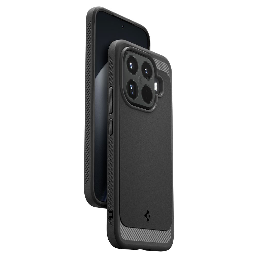 Husa pentru Xiaomi 15T Pro, Spigen, Rugged Armor, Neagra ACS11152