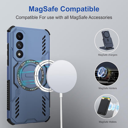 Husa MagSafe pentru Xiaomi 15T Pro, Techsuit, ArmorMag, Albastra