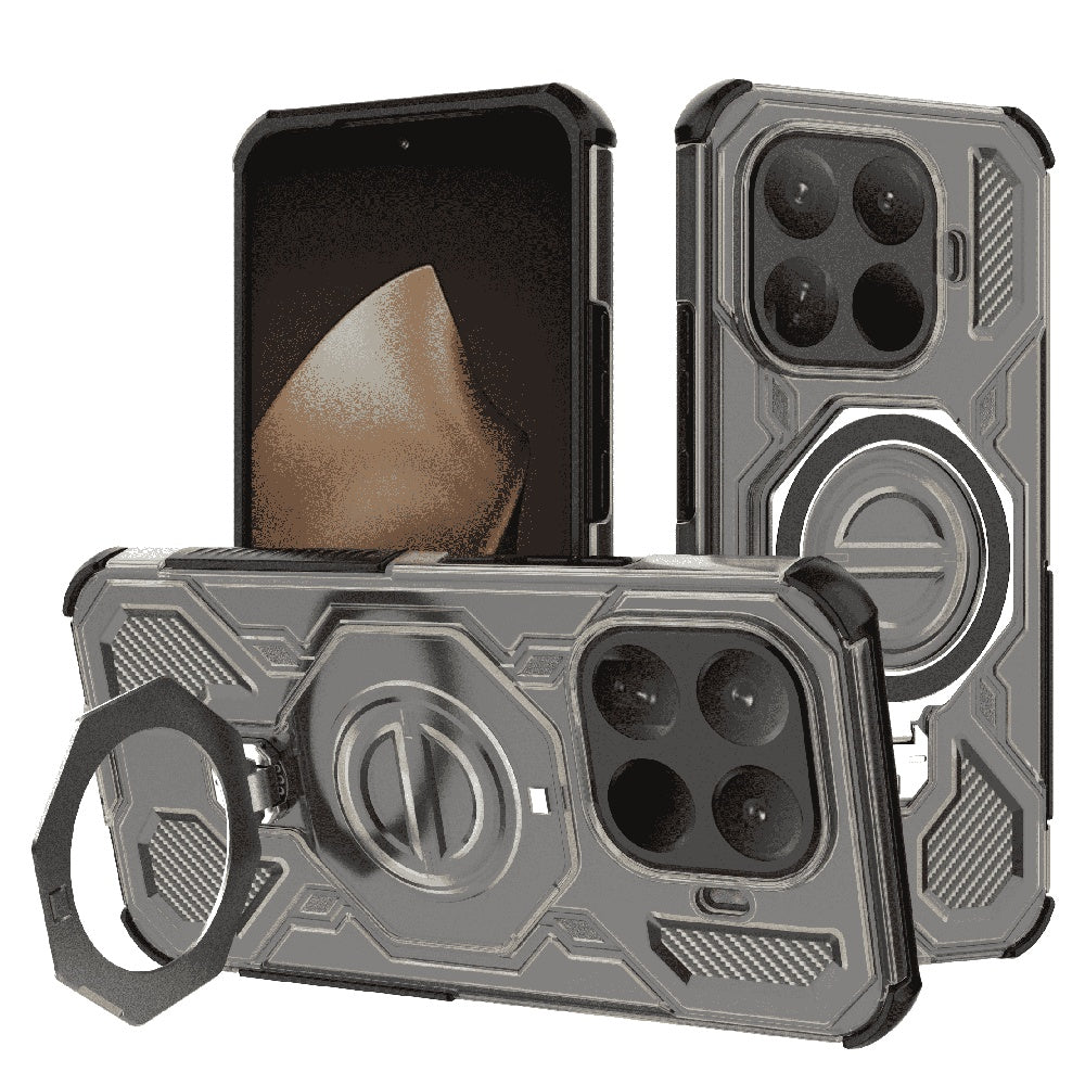 Husa pentru Xiaomi 15T Pro, Techsuit, Carbon Shield Pro, Fumurie