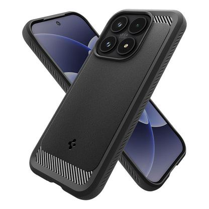 Husa pentru Xiaomi 17, Spigen, Rugged Armor, Neagra Mata ACS10458