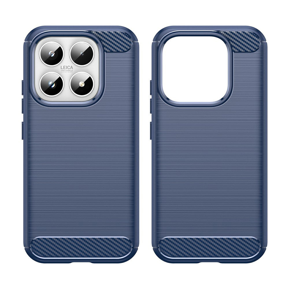 Husa pentru Xiaomi 17, Techsuit, Carbon, Albastra
