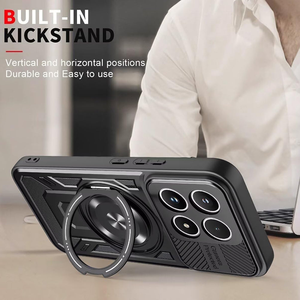 Husa pentru Xiaomi 17, Techsuit, RuggedCam, Neagra