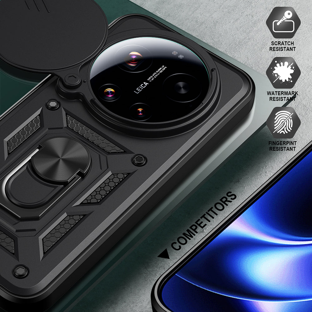 Husa pentru Xiaomi 17 Ultra, Techsuit, CamShield, Neagra