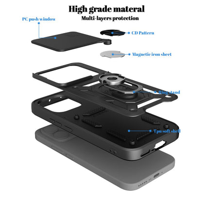 Husa pentru Xiaomi 17T, OEM, CamShield, Neagra