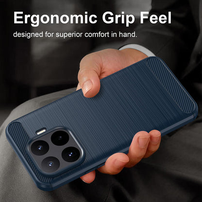 Husa pentru Xiaomi 17T Pro, Techsuit, Carbon, Albastra