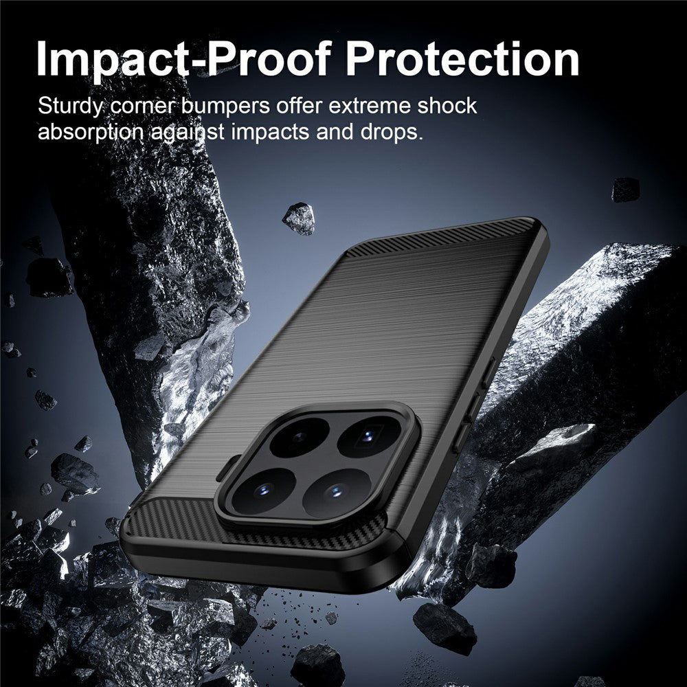 Husa pentru Xiaomi 17T Pro, Techsuit, Carbon, Neagra