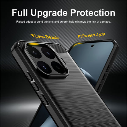 Husa pentru Xiaomi 17T, Techsuit, Carbon, Albastra