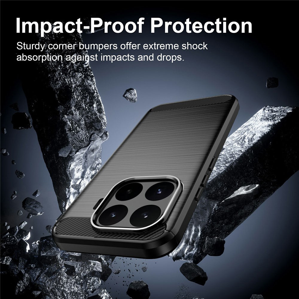 Husa pentru Xiaomi 17T, Techsuit, Carbon, Neagra