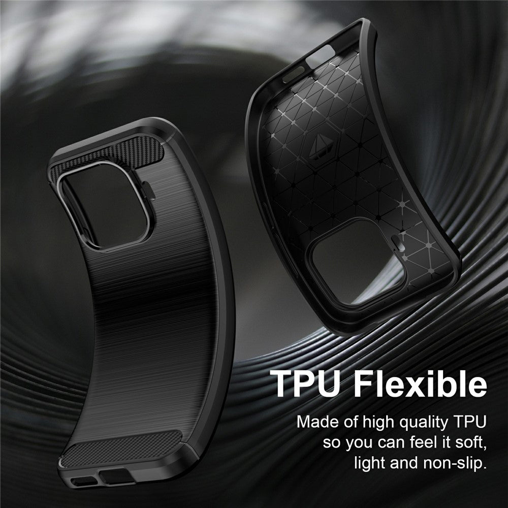 Husa pentru Xiaomi 17T, Techsuit, Carbon, Neagra