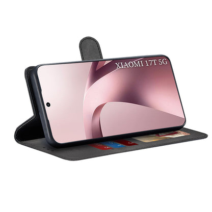 Husa pentru Xiaomi 17T, Techsuit, Diary Book, Neagra