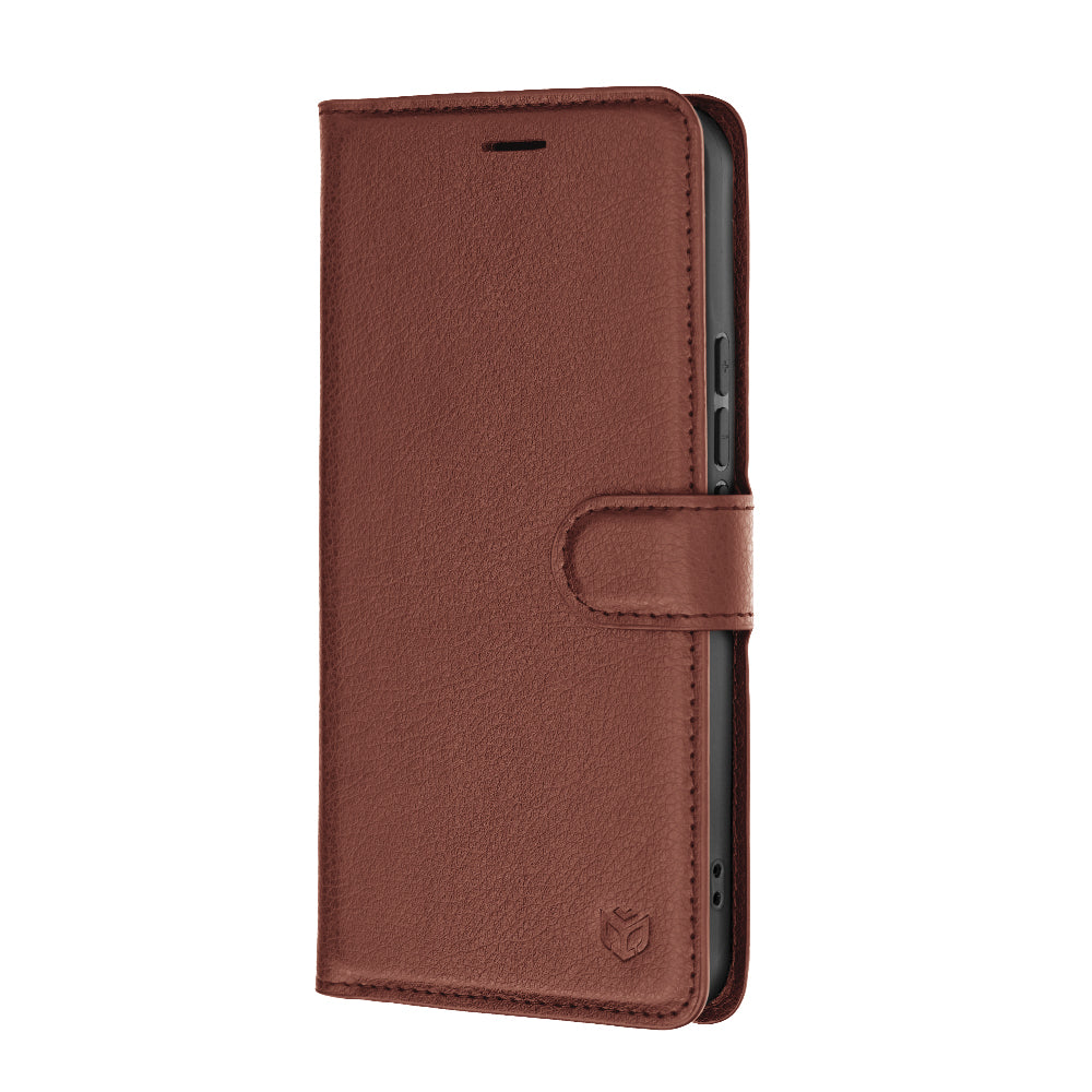 Husa pentru Xiaomi 17T, Techsuit, Leather Folio, Maro