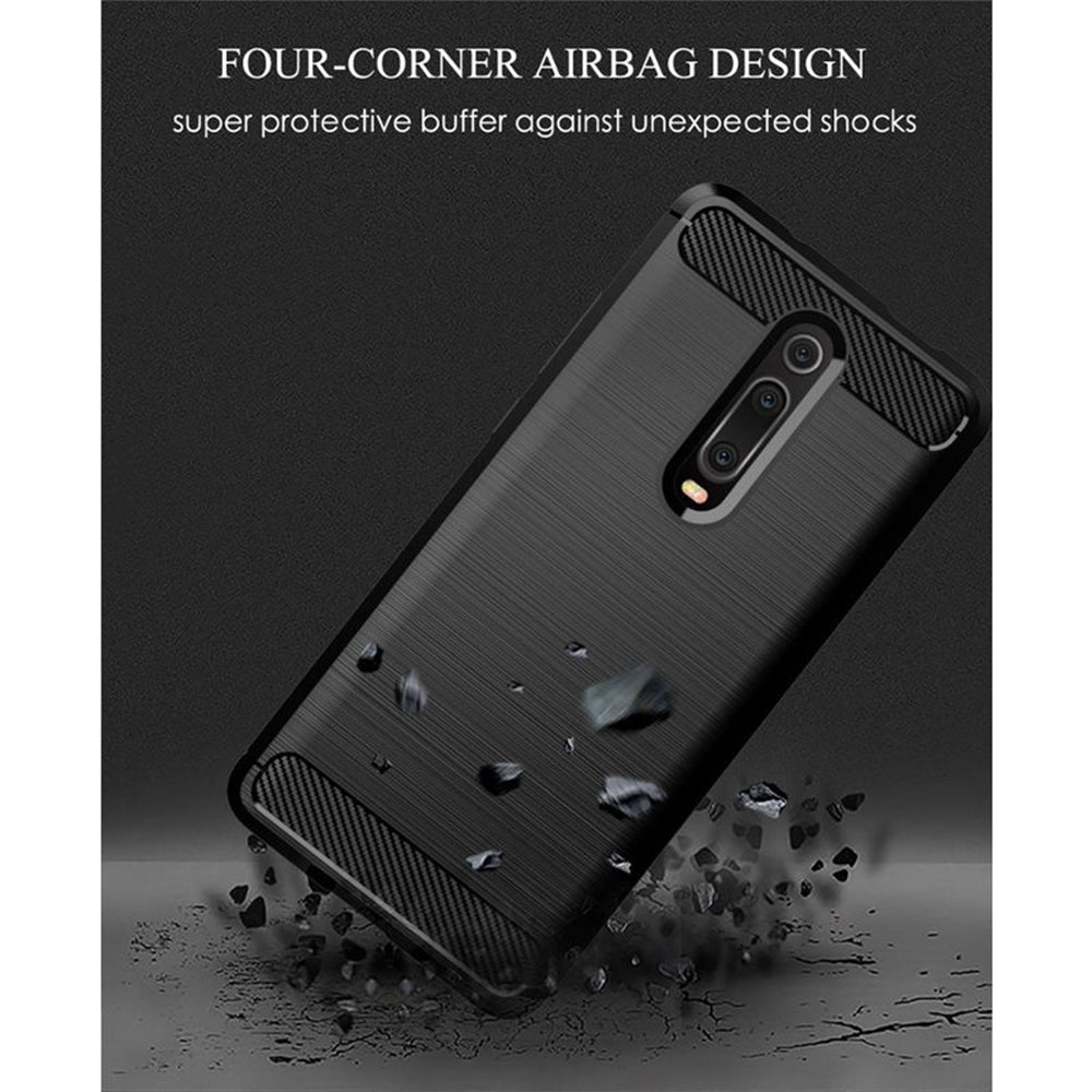 Husa pentru Xiaomi Mi 9T Pro / 9T / Redmi K20 Pro / K20, Techsuit, Carbon, Neagra